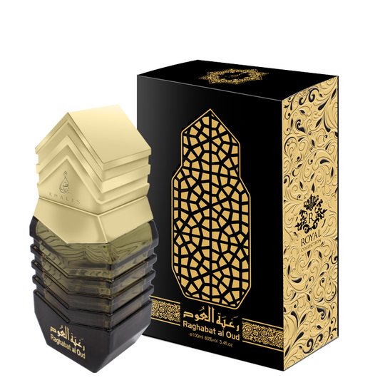100 ml Eau de Perfume Raghabat al Oud Pižmová Dřevitá Santalová vůně pro Muže