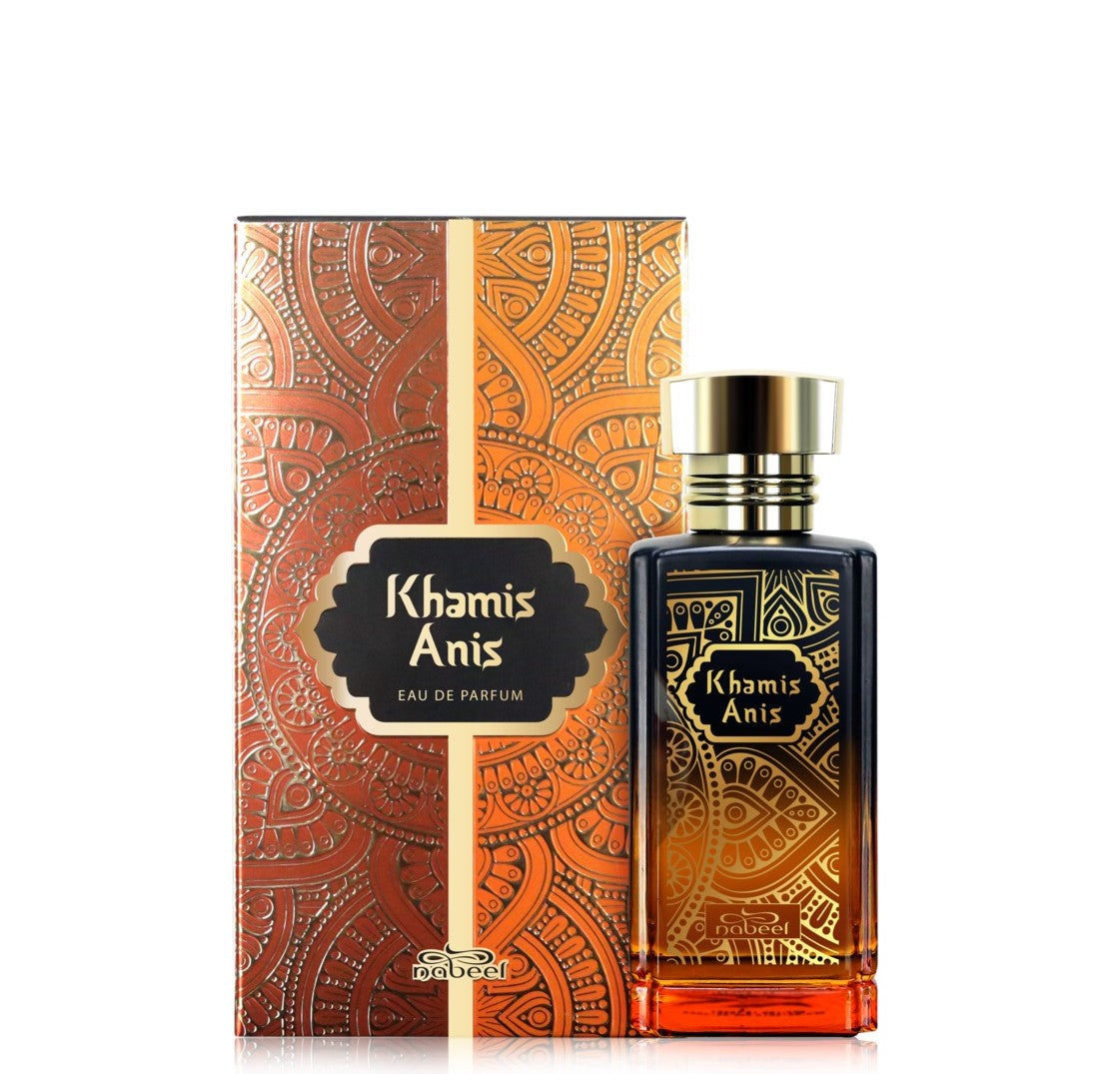 100 ml Eau de Parfume Khamis Anýzová Orientální Ovocná Vůně pro Muže a Ženy