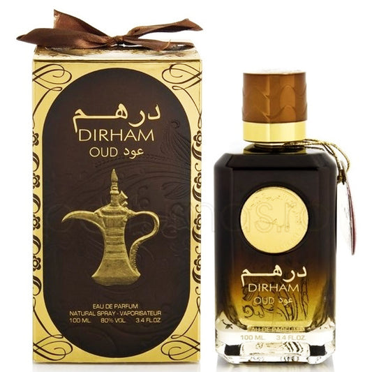 100 ml Eau de Perfume Dirham Oud Dřevitá Oudová vůně pro Muže