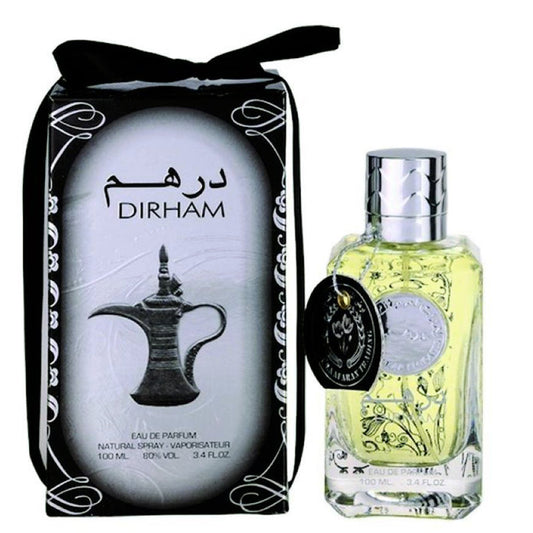 100 ml Eau de Perfume Dirham Silver Květinová Citrusová Santalová vůně pro Muže