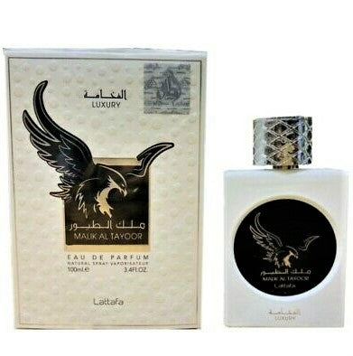 100ml Eau de Perfume Malik Al Tayoor Luxusní Svěží Kožená a Citrusová vůně pro Muže