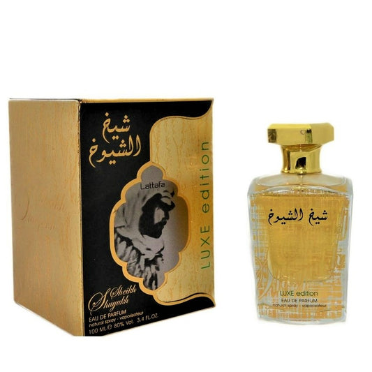 100 ml Eau de Perfume Sheikh Shuyukh Luxe Kořeněná Karamelová vůně pro Muže