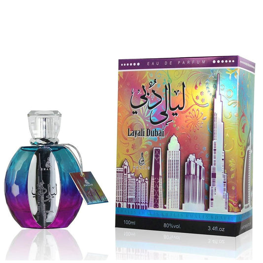 100 ml Eau de Parfum Layali Dubaj Orientální jantaroví vanilková vůně pro ženy