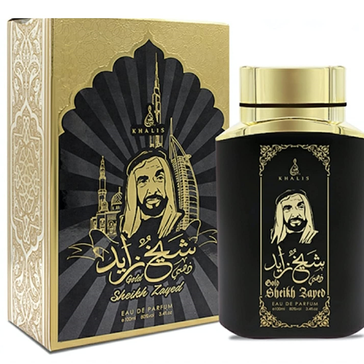 100 ml Eau de Perfume SHEIKH ZAYED GOLD Kořeněná Dřevitá Vůně pro Muže 1 