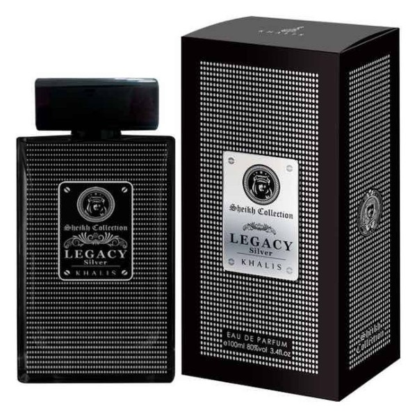 100 ml Eau de Perfume LEGACY SILVER Ovocná a Kožená Vůně pro Muže