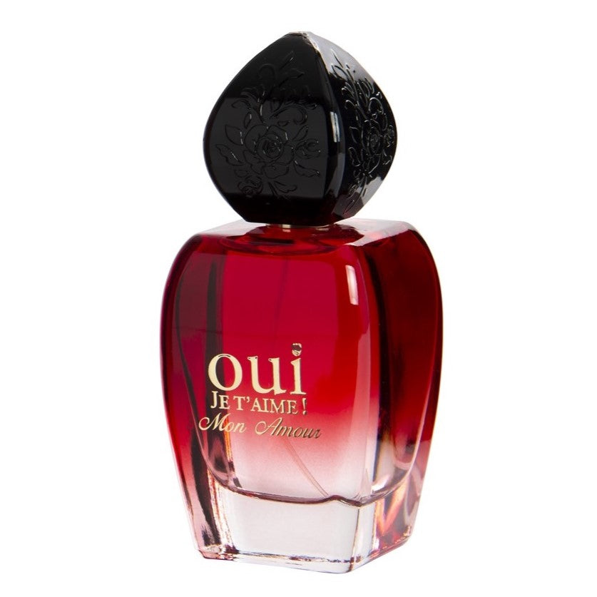 100 ml Eau de Perfume OUI JE T’AIME MON AMOUR-  Květinově ovocná vůně pro ženy, s 10% obsahem esenciálních olejů