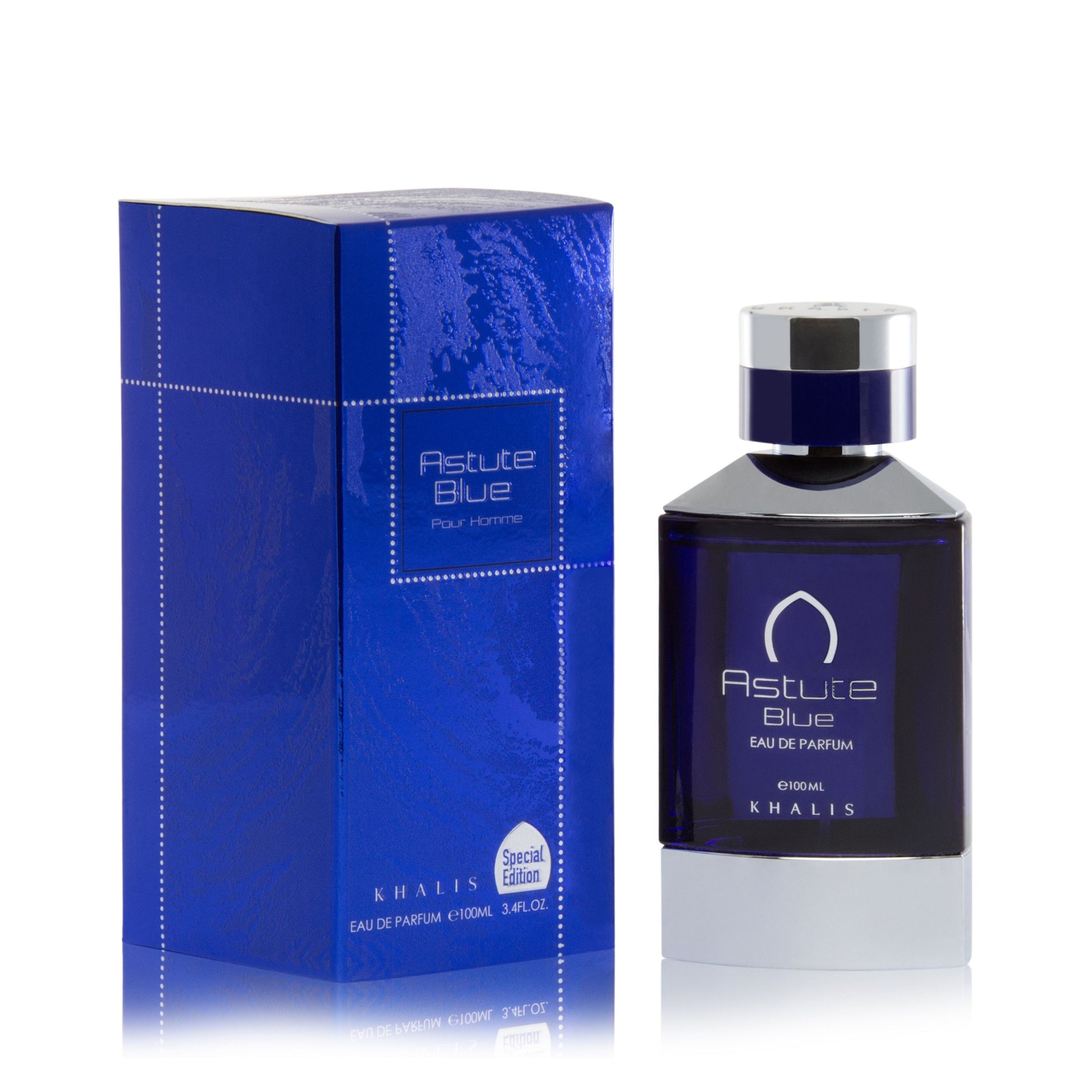 100 ml Eau de Perfume ASTUTE BLUE Kořeněná Dřevitá Vůně pro Muže 1 