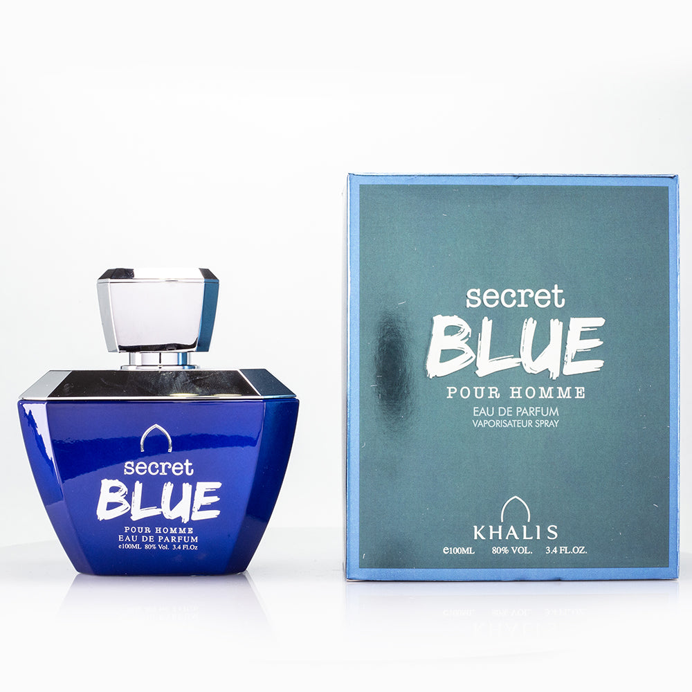 100 ml EDP SECRET BLUE Dřevitě ovocná vůně pro muže 2 
