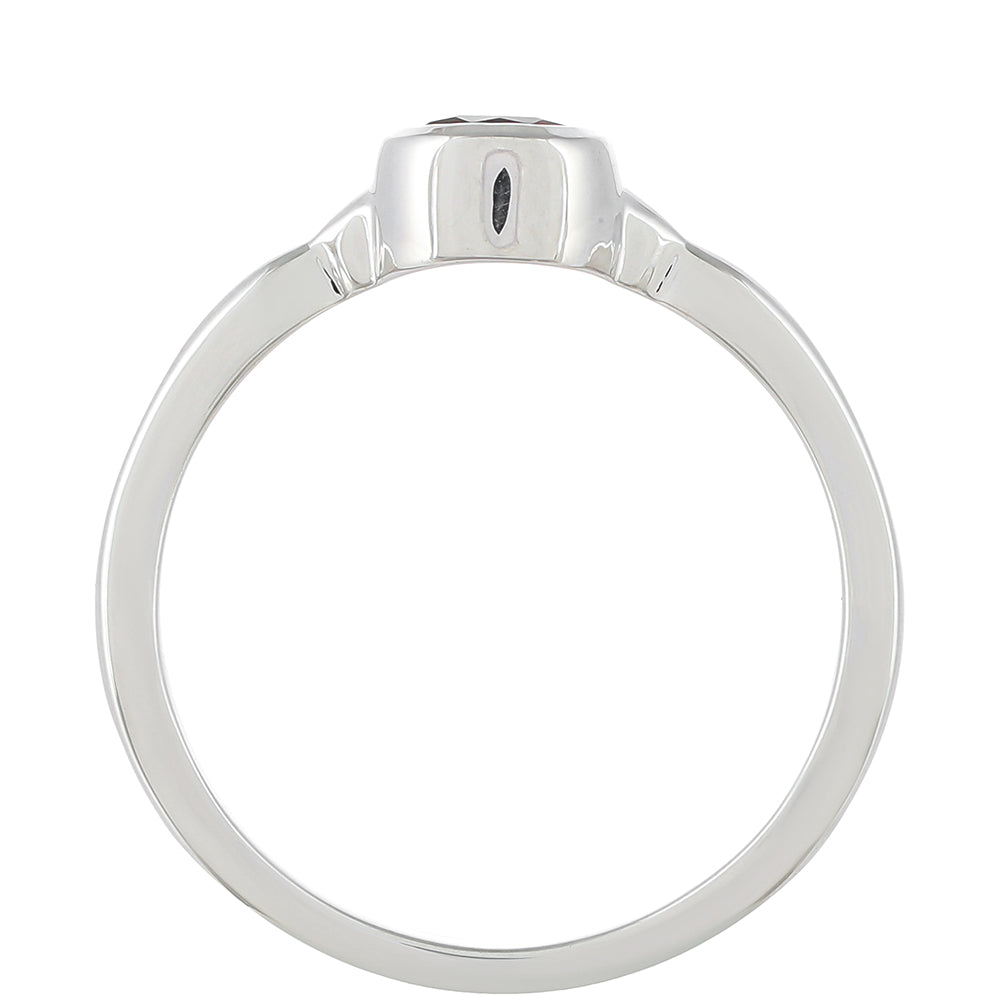 Stříbrný Prsten s Rhodolitovým Granátem