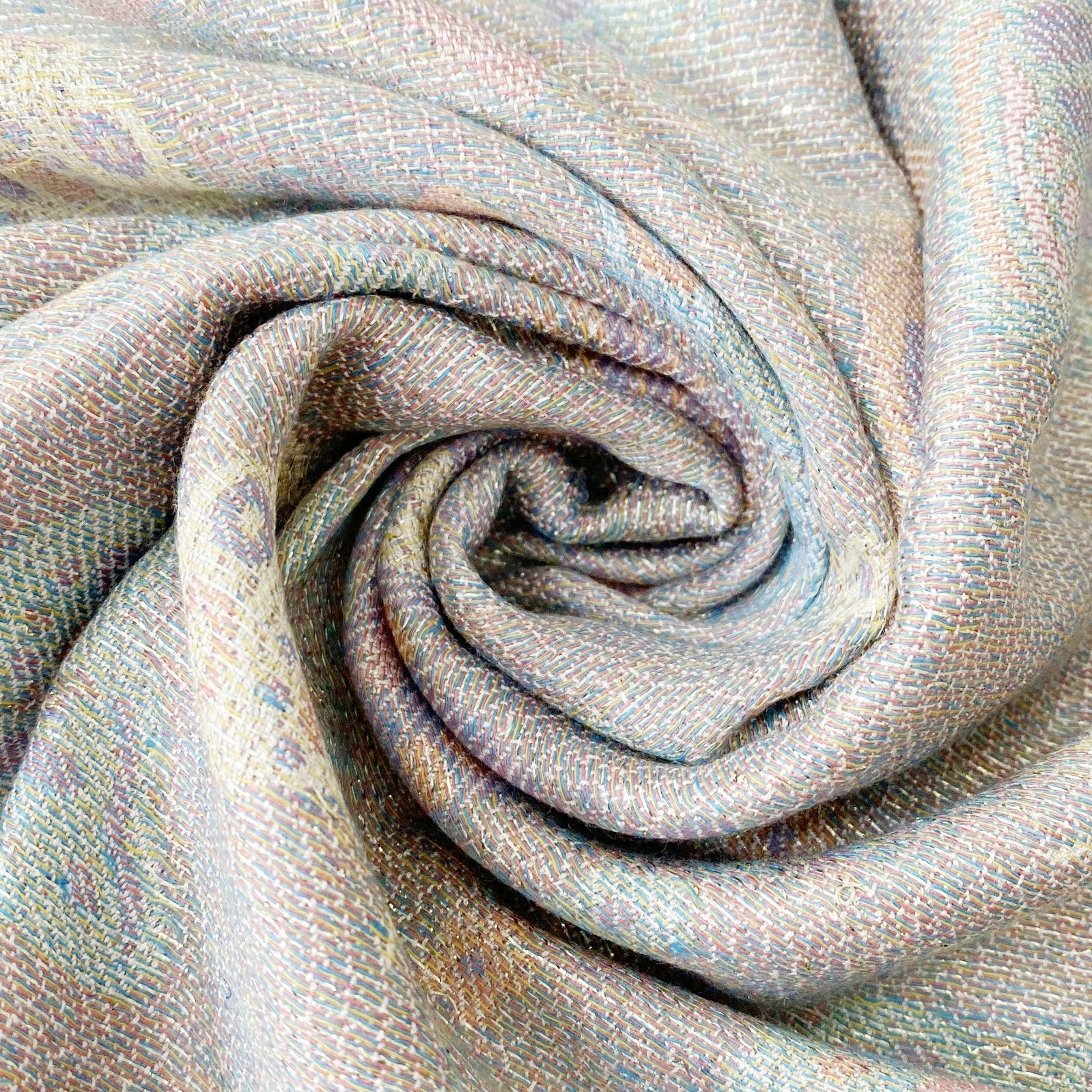 Šála-šátek ze 100% Pravého Pashmina Kašmíru, 70 cm x 170 cm, Lesklá bílá s motýlím vzorem 5 