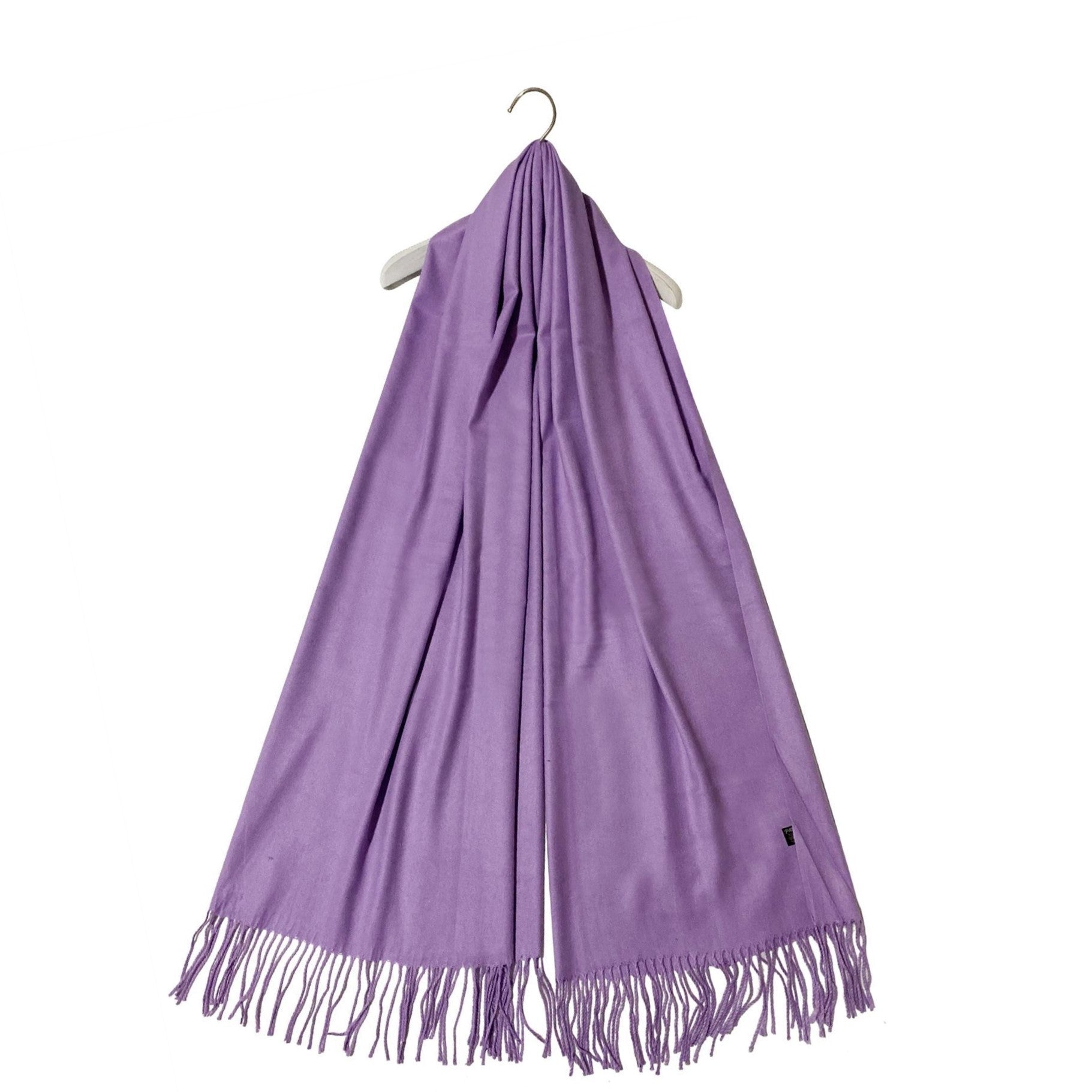 Šála ze 100% Pashmina Kašmíru, 70 cm x 170 cm, Super měkká, Světle Fialová 1 