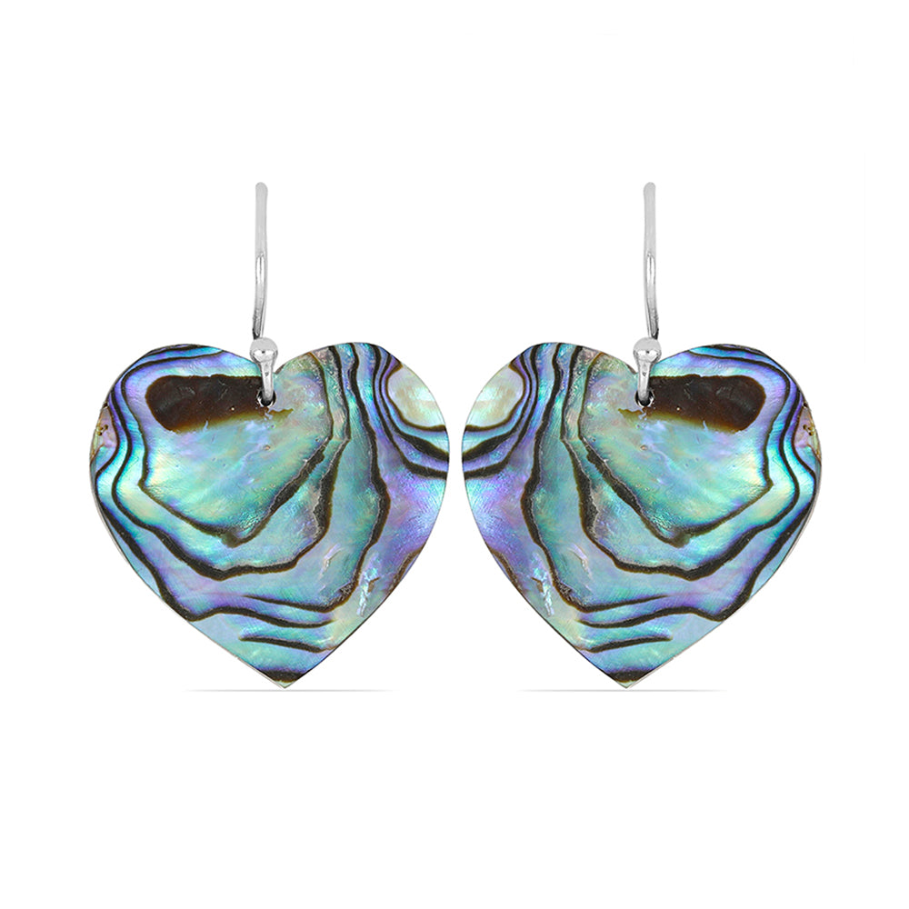 Stříbro 925/1000 - Náušnice s Černou Perletí - Karátové číslo: 21.4. přibližná hmotnost: 4.85 gramů 1 