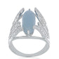 Stříbrný Prsten s Angelitem z El CUbo