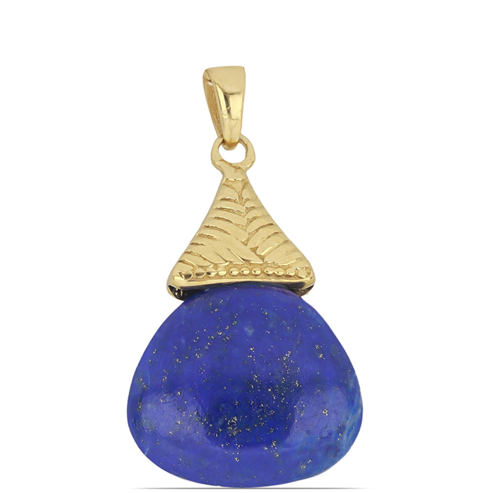 Pozlacený Stříbrný Přívěsek s Lapisem Lazuli z Badakšanu