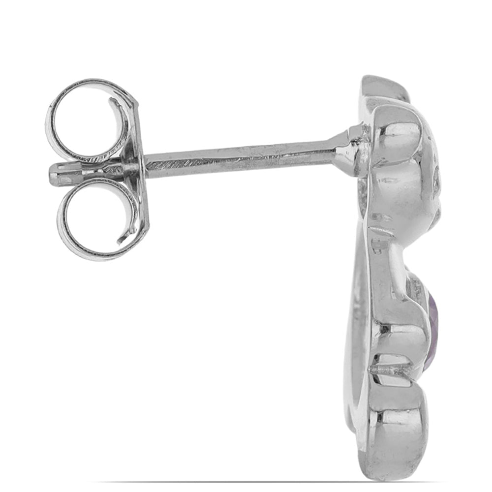 Stříbro 925/1000 - Náušnice s Uralským Citrínem - Karátové číslo: 0.27. přibližná hmotnost: 3.92 gramů 2 