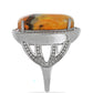 Stříbrný Prsten s Bumble Bee Jaspisem z Martapura