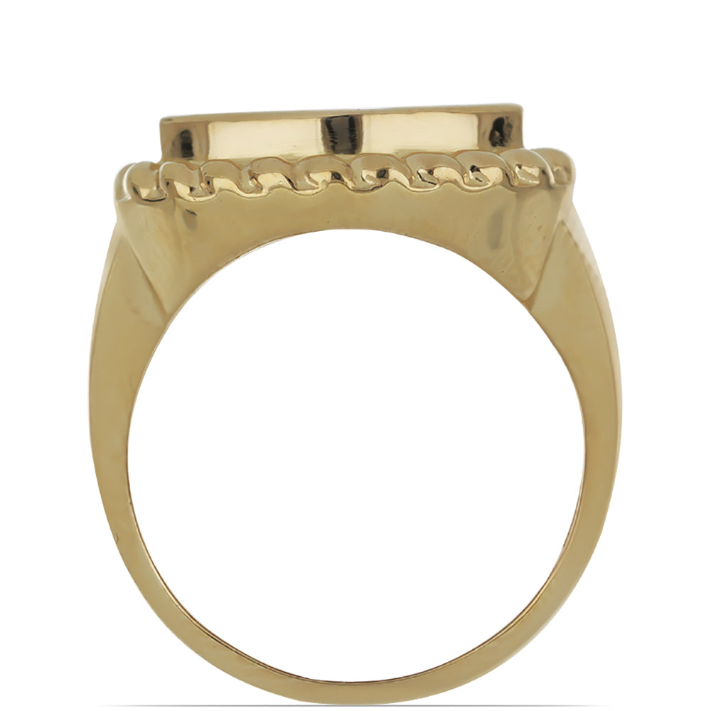 Pozlacené Stříbro 925/1000 - Prsten s Červeným Houbovým Korálem - Karátové číslo: 8. přibližná hmotnost: 11.73 gramů 4 