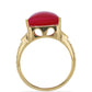 Pozlacený Stříbrný Prsten s Růžovým Onyxem
