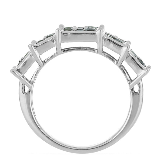 Stříbrný Prsten s Čchang-pajským Peridotem