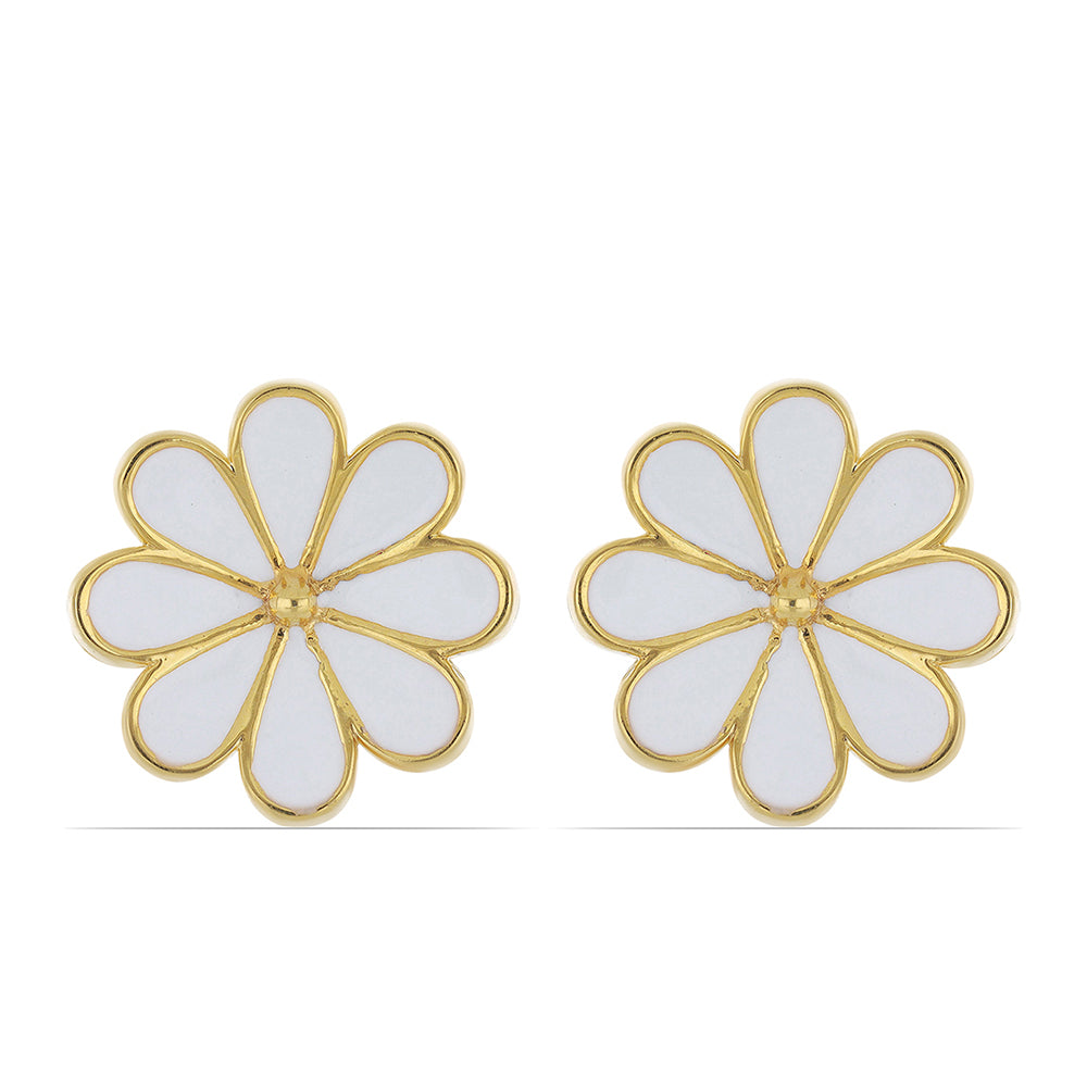 Pozlacené Stříbro 925/1000 - Náušnice se Smaltem přibližná hmotnost: 7.63 gramů 1 