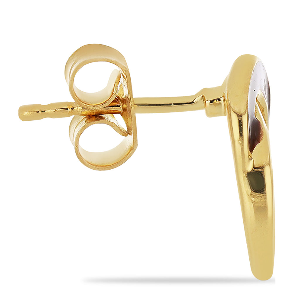 Pozlacené Stříbro 925/1000 - Náušnice se Smaltem přibližná hmotnost: 4.25 gramů