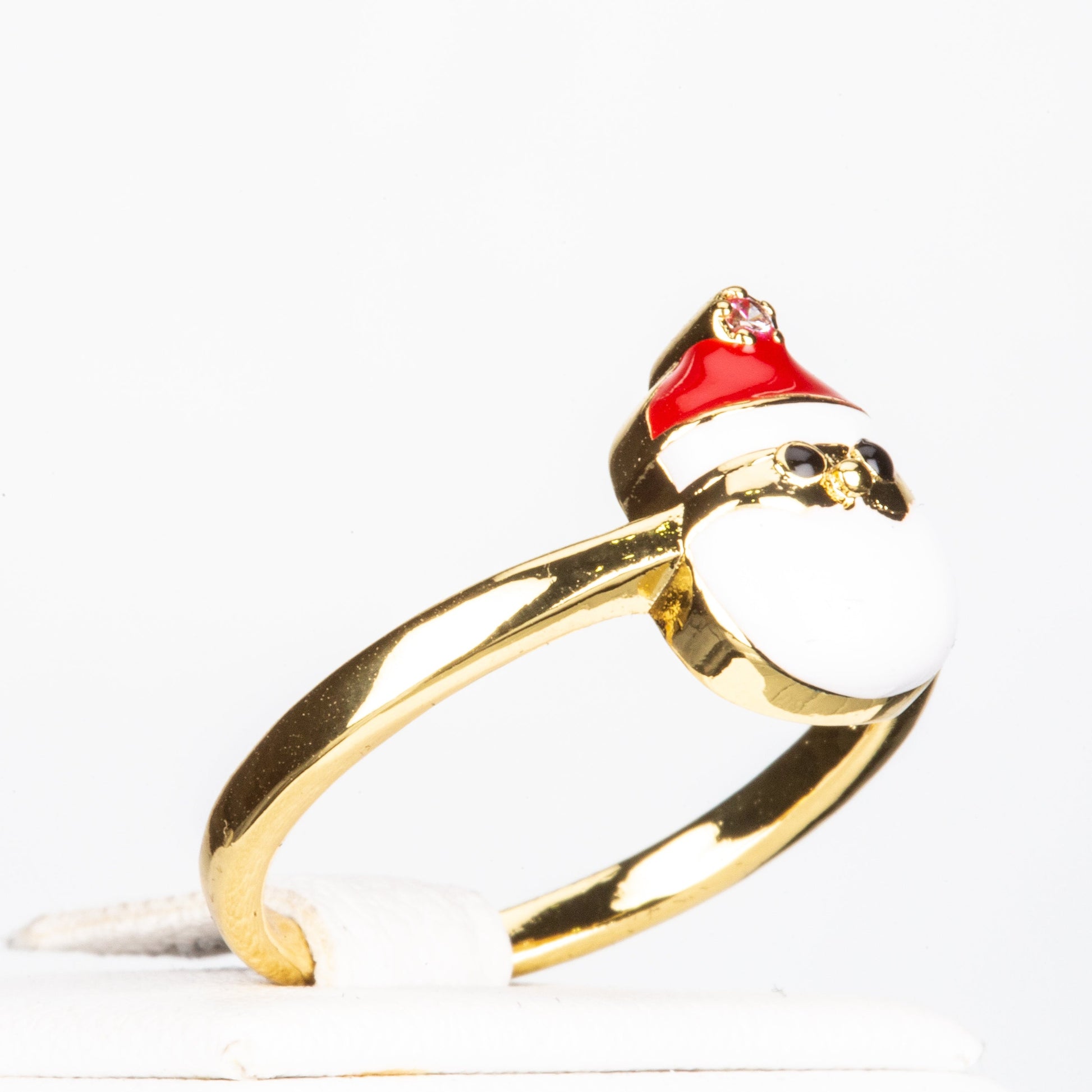 Pozlacená slitina - Sada s Červeným Emporia® Křišťálem ( Prsten ) 4 