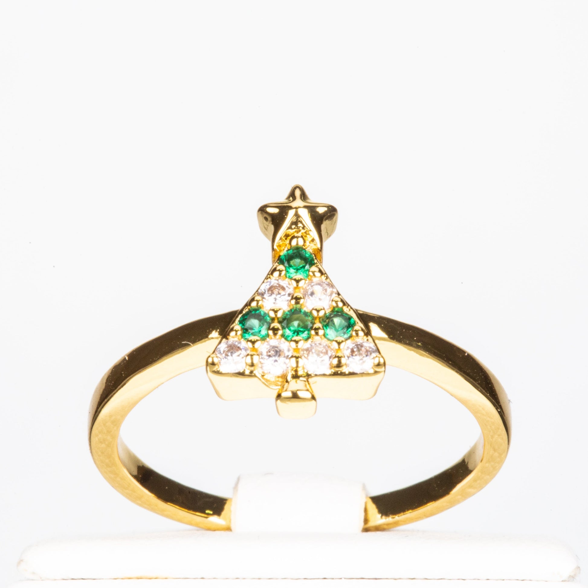 Pozlacená slitina - Sada s Červeným Emporia® Křišťálem ( Prsten ) 5 