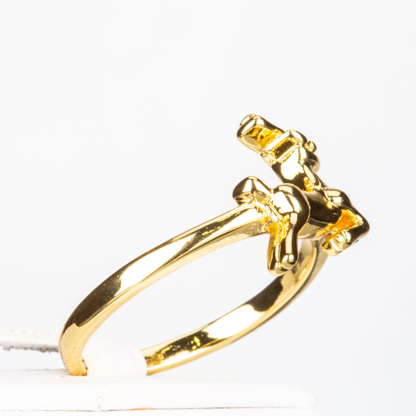 Pozlacená slitina - Sada s Červeným Emporia® Křišťálem ( Prsten )