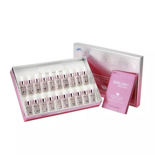 BERGAMO Sada 20 ks Ampulí s Hlemýždím Extraktem, 20 x 13ml