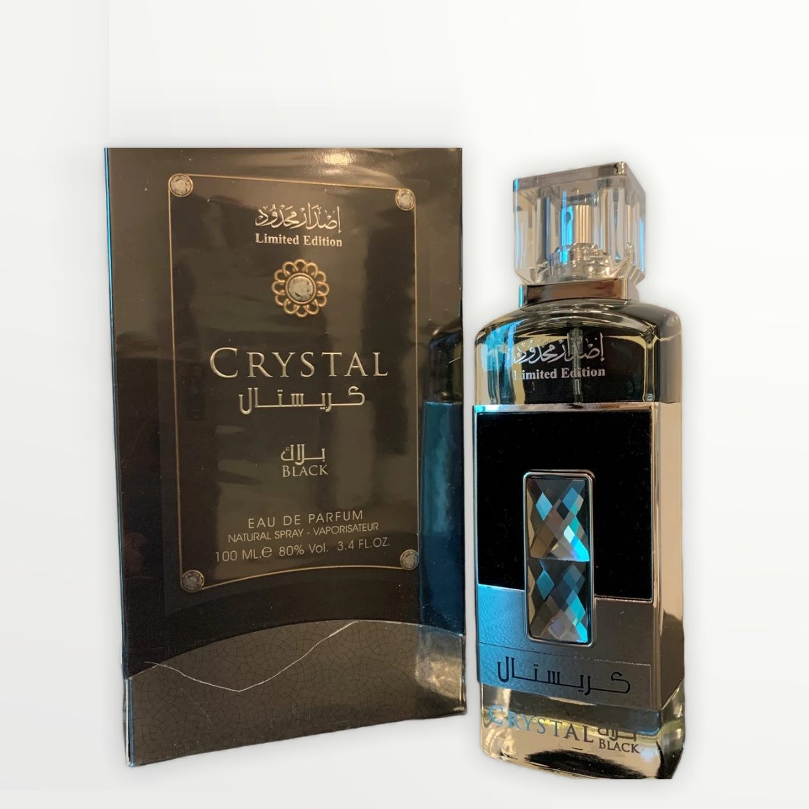 100 ml Eau de Perfume Crystal Black Santalová a Oudová vůně pro Muže