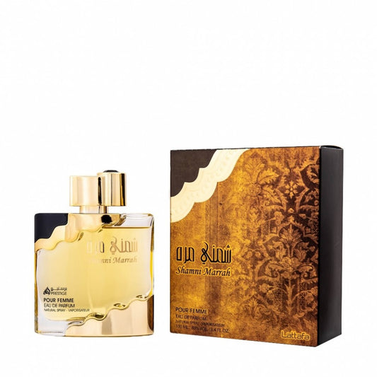 100 ml Eau de Parfum Lattafa Shamni Marrah sladká orientální vůně růže a vanilky pro ženy