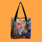 Nákupní taška, Picasso - Kubistický portrét, 38 cm x 10 cm x 36cm